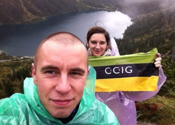 Akcja Flaga 2015 CCIG - Paulina Pyrek i Mateusz Szczygiel