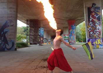 CCIG Akcja Flaga 2020 - ogień i flaga